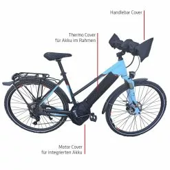 NC-17 Thermo Cover Schutzhüllen 3er Set Akku / Motor / Lenker Schwarz -Fahrräder Verkäufe 431501