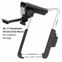 NC-17 Connect 3D One Click Mount Universal Handyhalter Headset Montage Schwarz -Fahrräder Verkäufe 432305