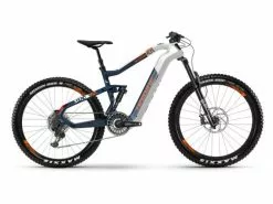 Haibike Xduro AllMtn 5.0 Flyon 27.5'' Carbon Pedelec E-Bike MTB Weiß/blau/orange 2021