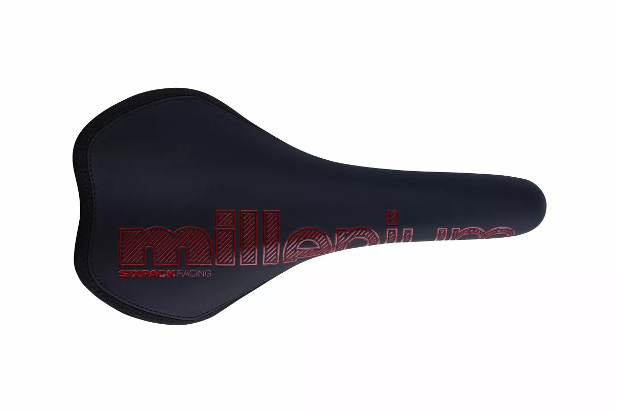 Sixpack Millenium DH Fahrrad Sattel Schwarz/rot 4 Sixpack Millenium DH Fahrrad Sattel Schwarz/rot – Bild 2