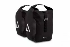 Acid Travlr Pro 20/2 Fahrrad Gepäckträgertasche Set Schwarz