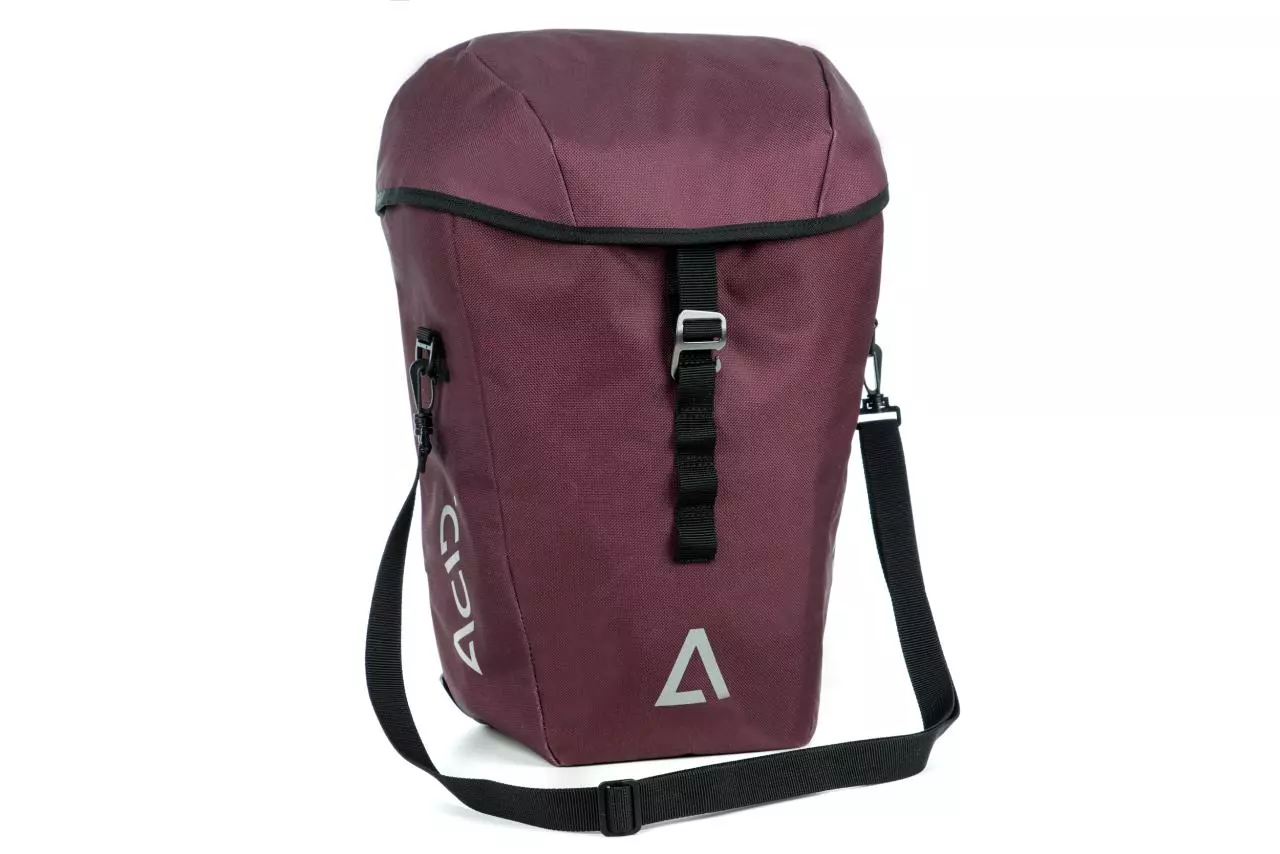 Acid City 20 SMLink Fahrrad Gepäckträger Seitentasche Rot 6 Acid City 20 SMLink Fahrrad Gepäckträger Seitentasche Rot – Bild 4