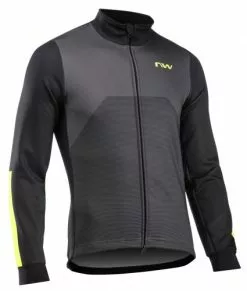 Northwave Blade 2 Fahrrad Winterjacke Grau/gelb 2024