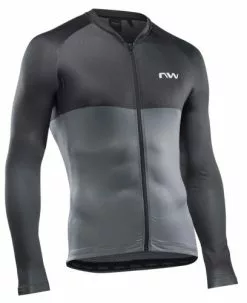 Northwave Blade Fahrrad Trikot Lang Grau/schwarz 2023