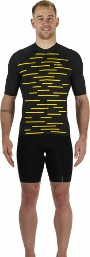 Mavic Cosmic Fahrrad Trikot Kurz Schwarz/gelb 2022
