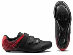 Northwave Core 2 Rennrad Fahrrad Schuhe Schwarz/rot 2023