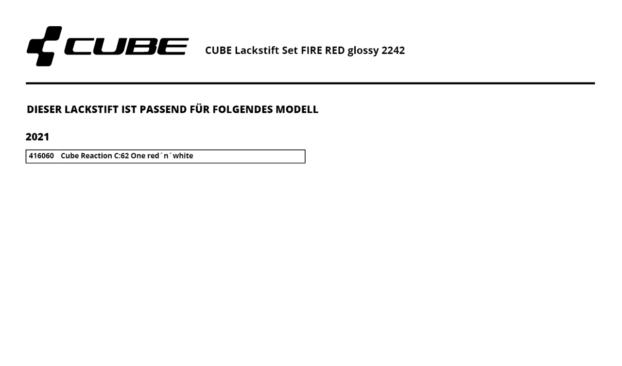 Cube Touch-Up Pen Lackreparaturstift Set 30ml / 49.83¤ / Liter Fire Red 4 Cube Touch-Up Pen Lackreparaturstift Set 30ml / 49.83¤ / Liter Fire Red – Bild 2