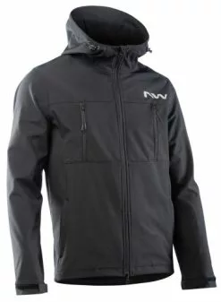 Northwave Easy Out Softshell Gravel Fahrrad Winterjacke Schwarz 2024