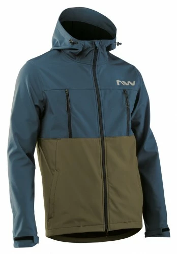 Northwave Easy Out Softshell Gravel Fahrrad Winterjacke Blau/grün 2024 3 Northwave Easy Out Softshell Gravel Fahrrad Winterjacke Blau/grün 2024
