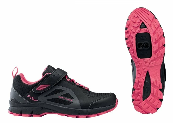 Northwave Escape Evo Damen MTB Trekking Fahrrad Schuhe Schwarz/pink 3 Northwave Escape Evo Damen MTB Trekking Fahrrad Schuhe Schwarz/pink