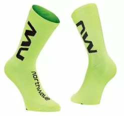Northwave Extreme Air Mid Fahrrad Socken Gelb/schwarz 2022