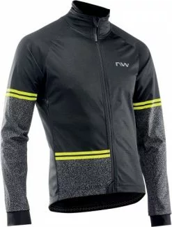 Northwave Extreme Fahrrad Regen/Winterjacke Schwarz/gelb 2022