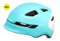 Ked Pop MIPS Kinder Fahrrad Helm Ice Blau/weiß 2023