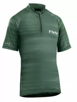 Northwave Origin Kinder Fahrrad Trikot Kurz Grün 2023