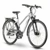 Raymon Tourray 3.0 Damen Trekking Fahrrad Silberfarben 2021 -Fahrräder Verkäufe RAY21TourRay30ladysilverwinemattobliqueweb