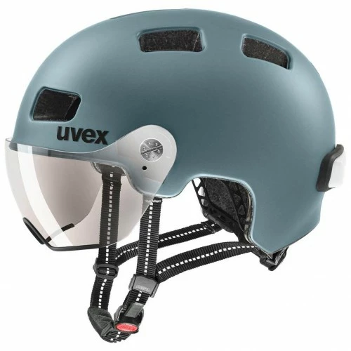 Uvex Rush Visor City Fahrrad Helm Matt Blau 2023 3 Uvex Rush Visor City Fahrrad Helm Matt Blau 2023