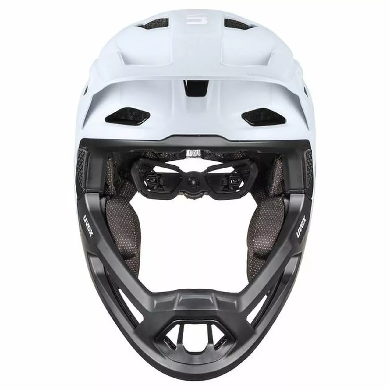 Uvex Revolt DH Fahrrad Helm Matt Weiß/schwarz 2023 6 Uvex Revolt DH Fahrrad Helm Matt Weiß/schwarz 2023 – Bild 4