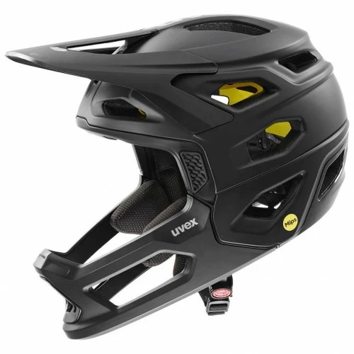 Uvex Revolt MIPS DH Fahrrad Helm Matt Schwarz 2023 3 Uvex Revolt MIPS DH Fahrrad Helm Matt Schwarz 2023