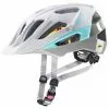 Uvex Quatro CC MIPS All Mountain Enduro MTB Fahrrad Helm Matt Weiß/blau 2022