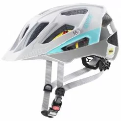 Uvex Quatro CC MIPS All Mountain Enduro MTB Fahrrad Helm Matt Weiß/blau 2022