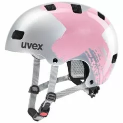 Uvex Kid 3 Kinder BMX Dirt Fahrrad Helm Silberfarben/rosa 2023