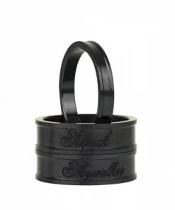 Sixpack Skywalker CNC Spacer Kit 1 1/8 Stealth-schwarz