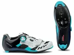 Northwave Storm Carbon Rennrad Fahrrad Schuhe Weiß/blau 2020