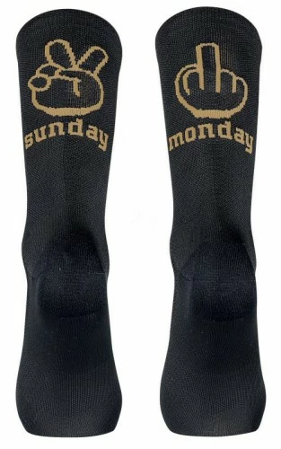 Northwave Sunday Monday Fahrrad Socken Schwarz/goldfarben 2023 3 Northwave Sunday Monday Fahrrad Socken Schwarz/goldfarben 2023
