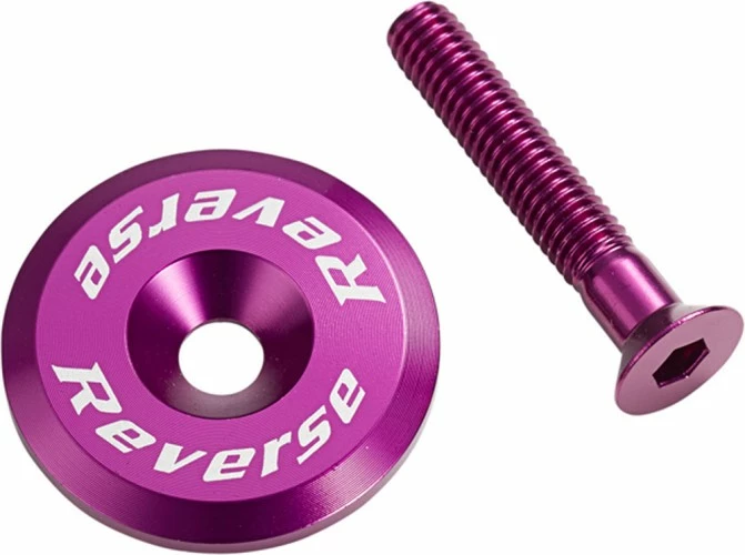 Reverse Steuersatzkappe Alu Mit Schraube Dunkel Lila 3 Reverse Steuersatzkappe Alu Mit Schraube Dunkel Lila