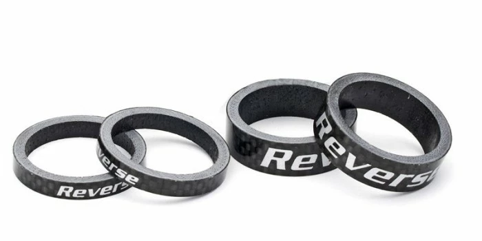 Reverse Steuersatz Spacer Set Carbon 11/8" Schwarz 3 Reverse Steuersatz Spacer Set Carbon 11/8" Schwarz