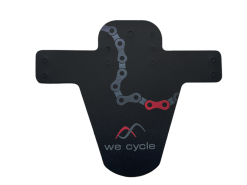 We Cycle Team Mudfender Fahrrad Schutzblech Schwarz/grau/rot