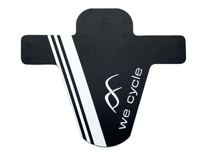 We Cycle Team Mudfender Fahrrad Schutzblech Schwarz/weiß 3 We Cycle Team Mudfender Fahrrad Schutzblech Schwarz/weiß
