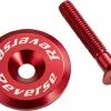 Reverse Steuersatzkappe Alu Mit Schraube Rot