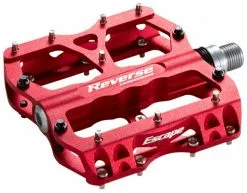 Reverse Escape Flat Fahrrad Pedal Rot