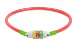 RFR Junior Fahrrad Zahlenschloss Kabelschloss Rot/grün