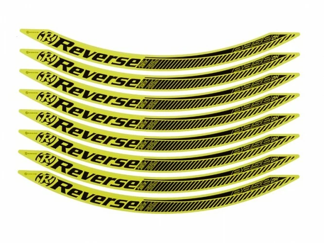 Reverse Stickerkit, Für Base DH Felge 650B Gelb 3 Reverse Stickerkit, Für Base DH Felge 650B Gelb