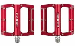 Cube All Mountain Flat Fahrrad Pedal Rot