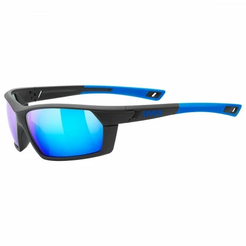 Uvex Sportstyle 225 Fahrrad / Sport Brille Schwarz/blau/mirror Blau 3 Uvex Sportstyle 225 Fahrrad / Sport Brille Schwarz/blau/mirror Blau