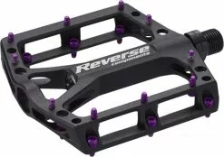 Reverse Black ONE Flat Fahrrad Pedal Schwarz/lila