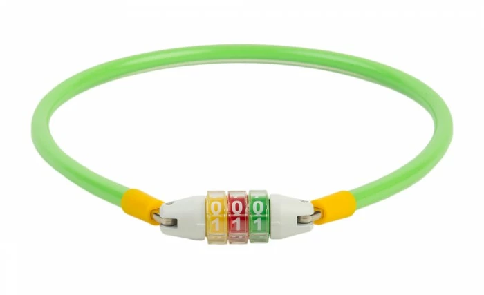 RFR Junior Fahrrad Zahlenschloss Kabelschloss Grün/gelb 3 RFR Junior Fahrrad Zahlenschloss Kabelschloss Grün/gelb