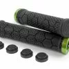 Sixpack Z-Trix Lock-On Fahrrad Schraubgriffe Schwarz/electric Grün -Fahrräder Verkäufe uvpcmfyae