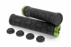 Sixpack Z-Trix Lock-On Fahrrad Schraubgriffe Schwarz/electric Grün