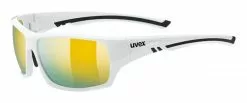 Uvex Sportstyle 222 Pola Fahrrad Brille Weiß/mirror Gelb