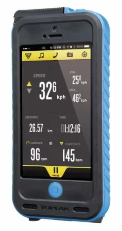 Topeak Weatherproof RideCase + PowerPack Für IPhone 5 Ohne Halter Schwarz/blau